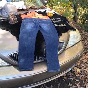 Wrangler Taper Fit Adjustable Waist Premium Quality Denim Blue Jeans Husky 12